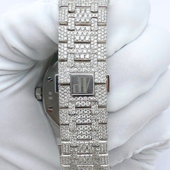 Audemars Piguet Watch automatic moissanite iced out watch luxury hip hop watch bust down diamond watch