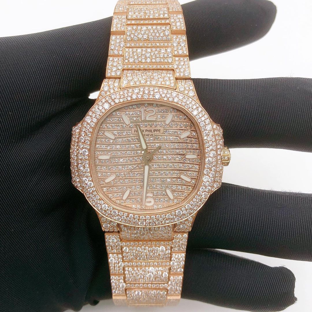 Patek Philippe Watch hip hop moissanite watch iced out diamond watch bling watch for men