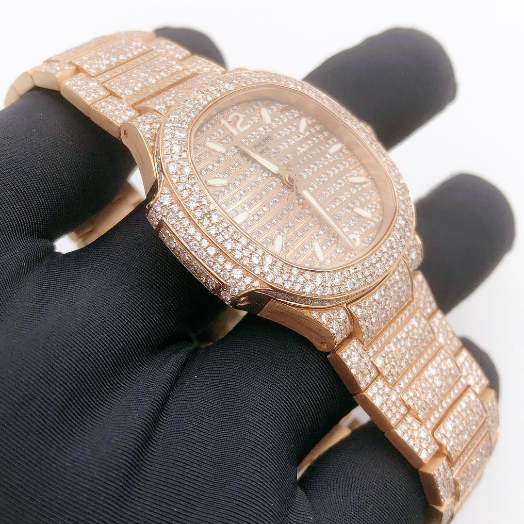 Patek Philippe Watch hip hop moissanite watch iced out diamond watch bling watch for men