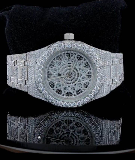 Audemars Piguet Watch iced out skeleton watch for men vvs moissanite watch for gift handmade hip hop watch