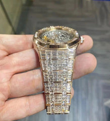 Audemars Piguet Watch skeleton iced out moissanite watch men luxury wrist watch mechanical watch