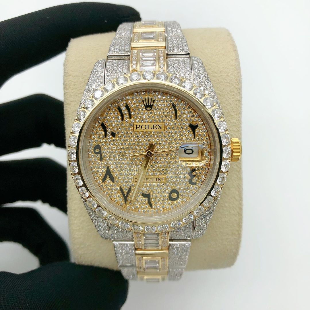 Rolex Watch hot seller iced out moissanite watch custom diamond watch for men luxury automatic watch