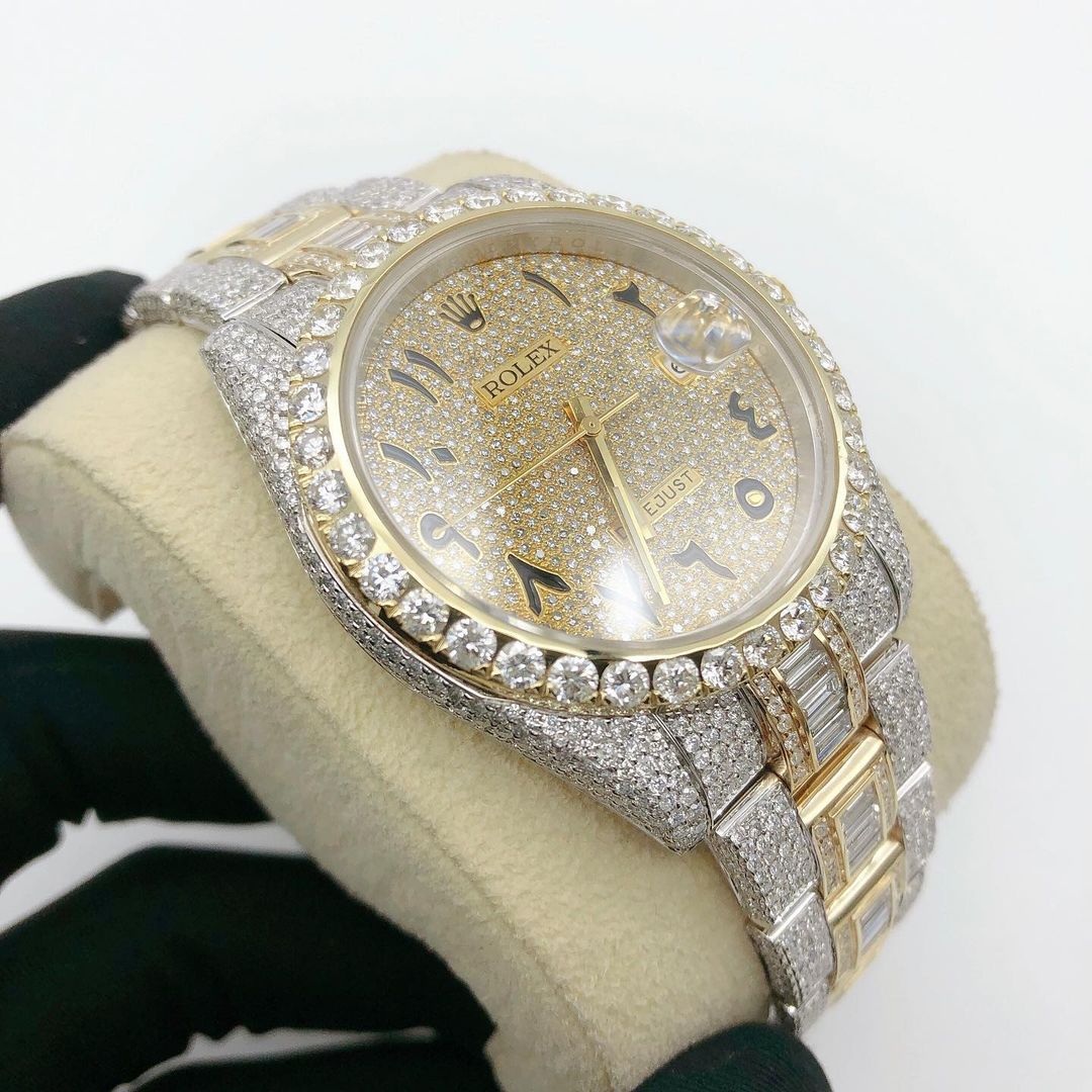 Rolex Watch hot seller iced out moissanite watch custom diamond watch for men luxury automatic watch