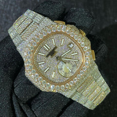 Patek Philippe Watch iced out hip hop moissanite watch mens luxury wrist watch automatic bling watch