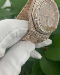 Audemars Piguet Watch custom baguette diamond watch hip hop iced out watch moissanite men wrist watch